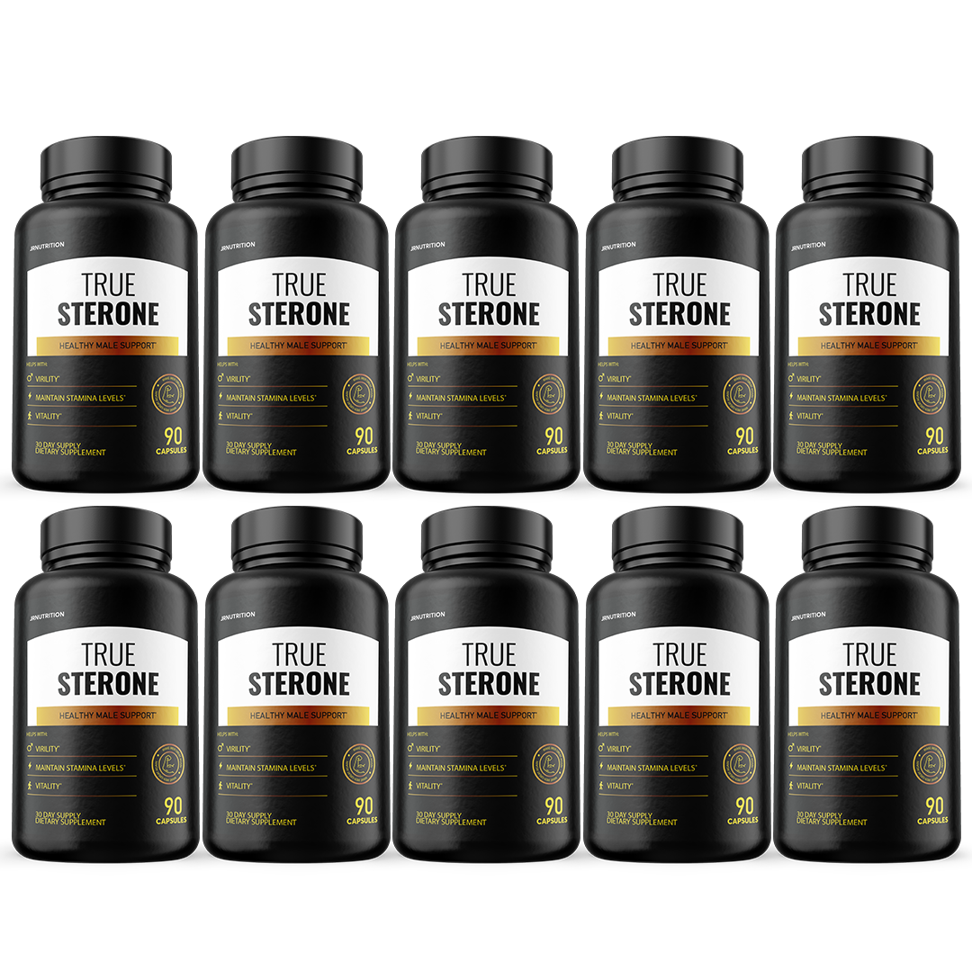 True Sterone Male Health Pills to Boost T-Levels and Performance - 10 Bottles